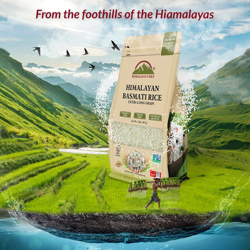 Himalayan Chef Basmati Rice - 2 lbs | Pack of 6